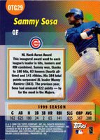2000 Topps Own the Game Sammy Sosa #OTG29