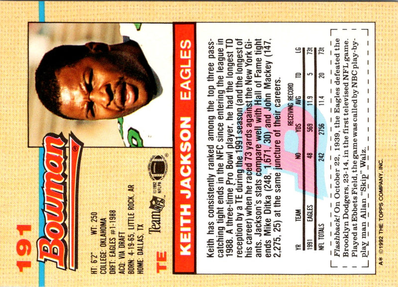 1992 Bowman Keith Jackson