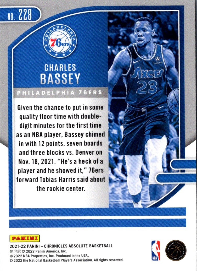 2021 Panini Chronicles Charles Bassey