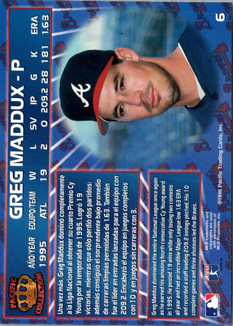 1995 Pacific Greg Maddux