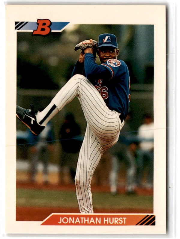 1992 Bowman Jonathan Hurst #388 Rookie