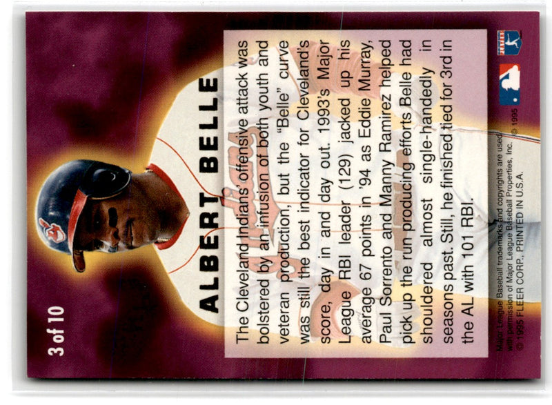 1995 Fleer Revco Cleveland Indians Albert Belle