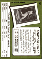 1991 SCD Baseball Card Price Guide Monthly Pocket Guides Benito Santiago #53