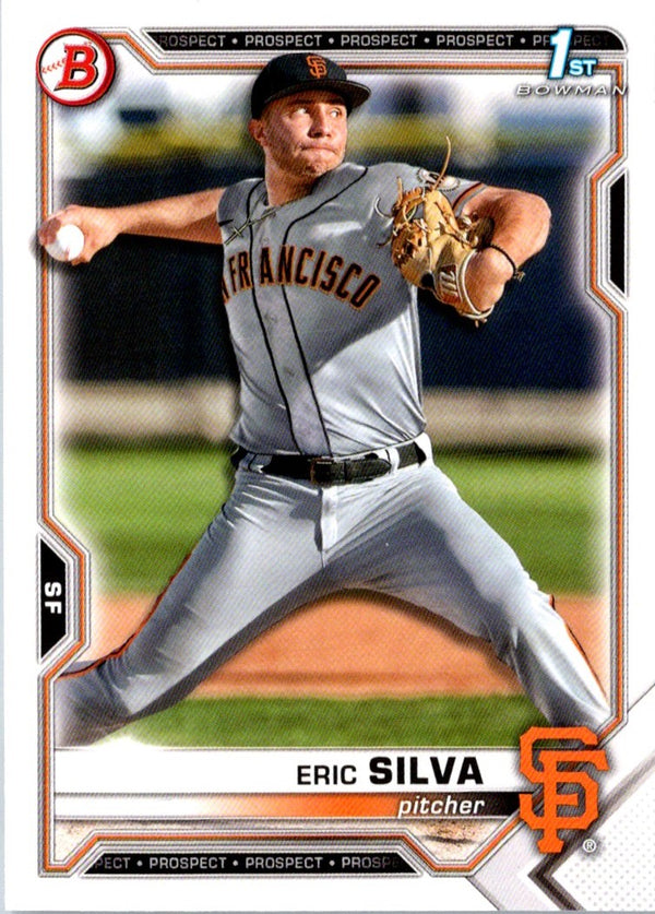 2021 Bowman Draft 1st Edition Eric Silva #BD-162