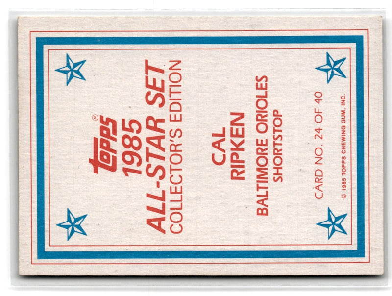 1985 Topps Glossy Send-Ins Cal Ripken Jr.