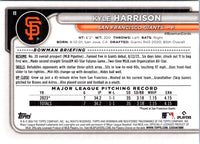 2024 Bowman Green Pattern Kyle Harrison #11
