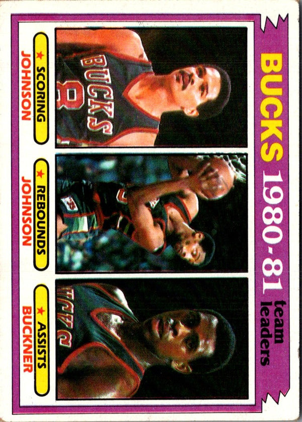 1981 Topps Marques Johnson/Mickey Johnson/Quinn Buckner #56