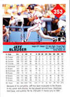 1992 Fleer Jeff Blauser #353