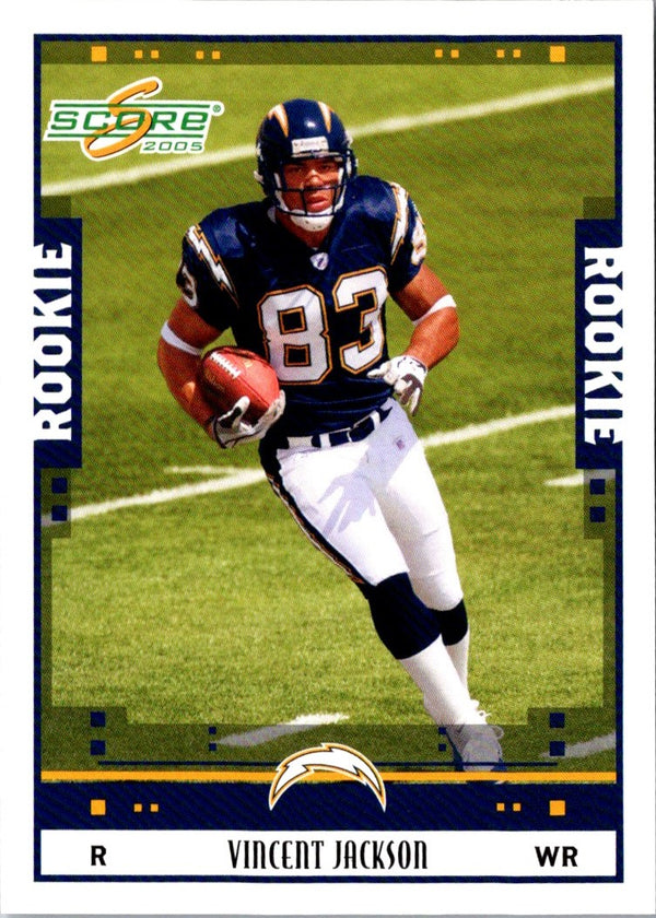 2005 Score Vincent Jackson #366 Rookie