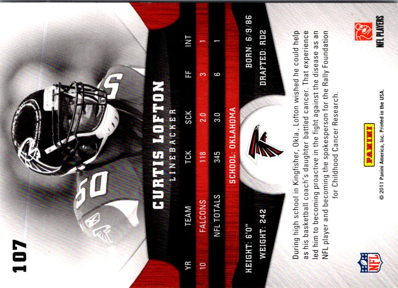 2011 Panini Gridiron Gear Curtis Lofton