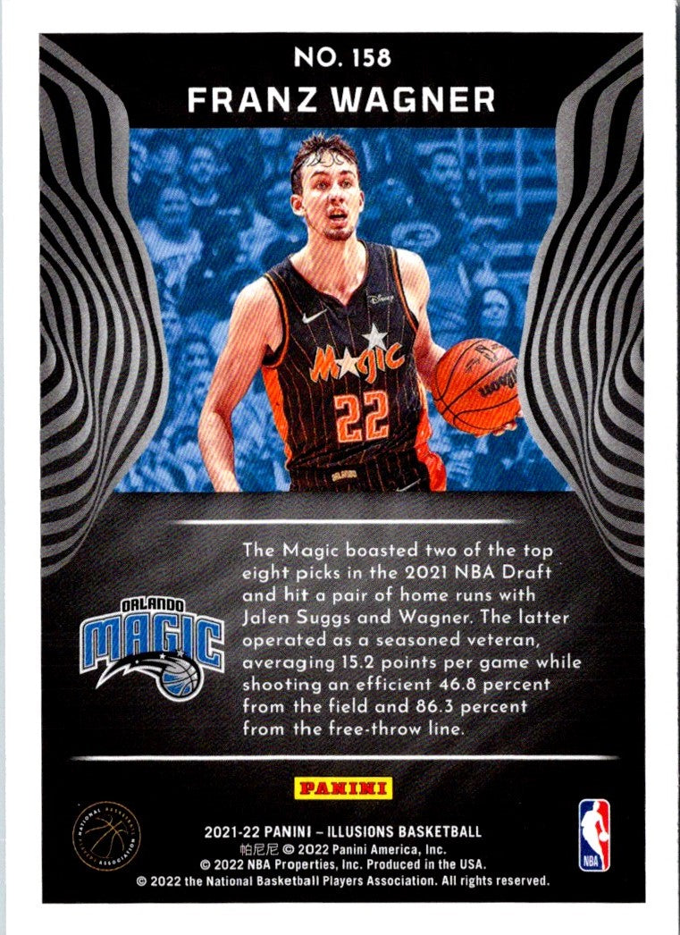 2021 Panini Obsidian Electric Etch Blue Flood Franz Wagner