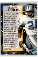 1995 Pinnacle Black 'N Blue Barry Sanders #5