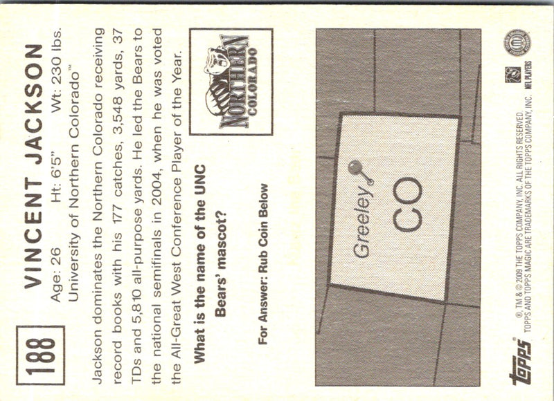 2009 Topps Magic Vincent Jackson