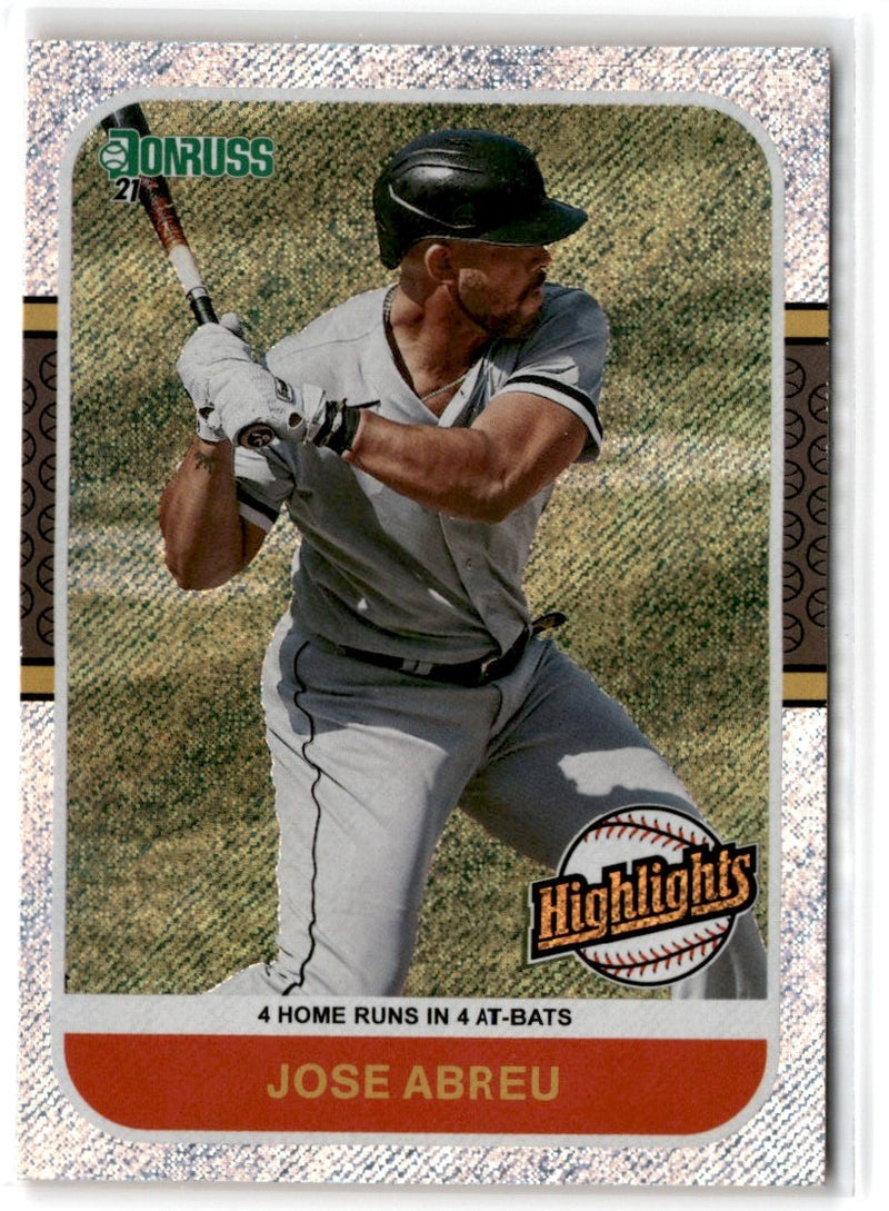 2021 Donruss Highlights Jose Abreu