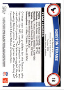 2011 Topps Houston Texans (Matt Schaub/Arian Foster)