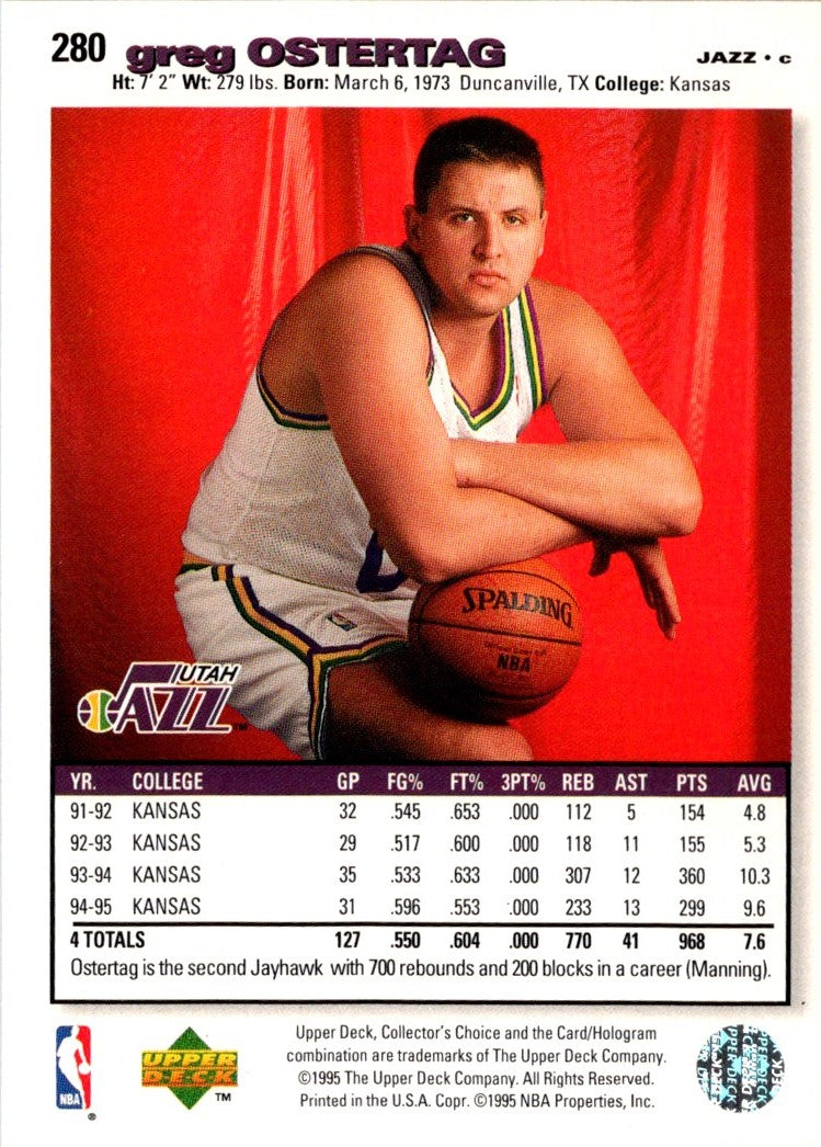 1995 Collector's Choice Greg Ostertag