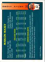 1992 Front Row Draft Picks Marlon Maxey #42