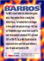 1995 Hoops Dana Barros #243