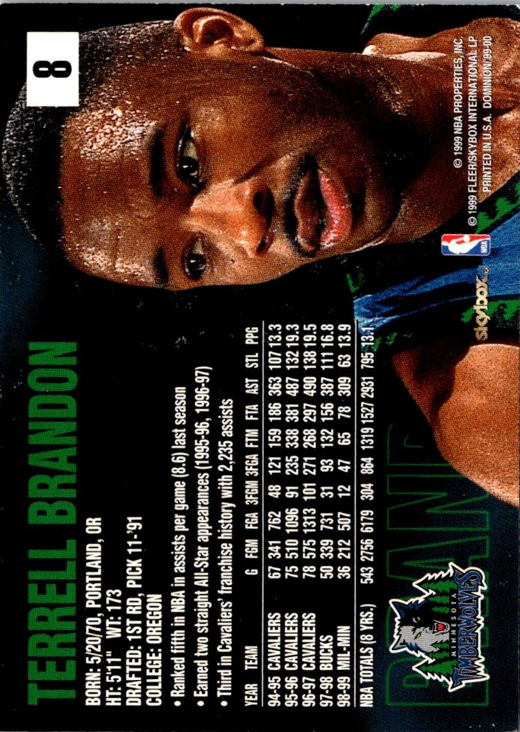 1999 Topps Gallery Terrell Brandon