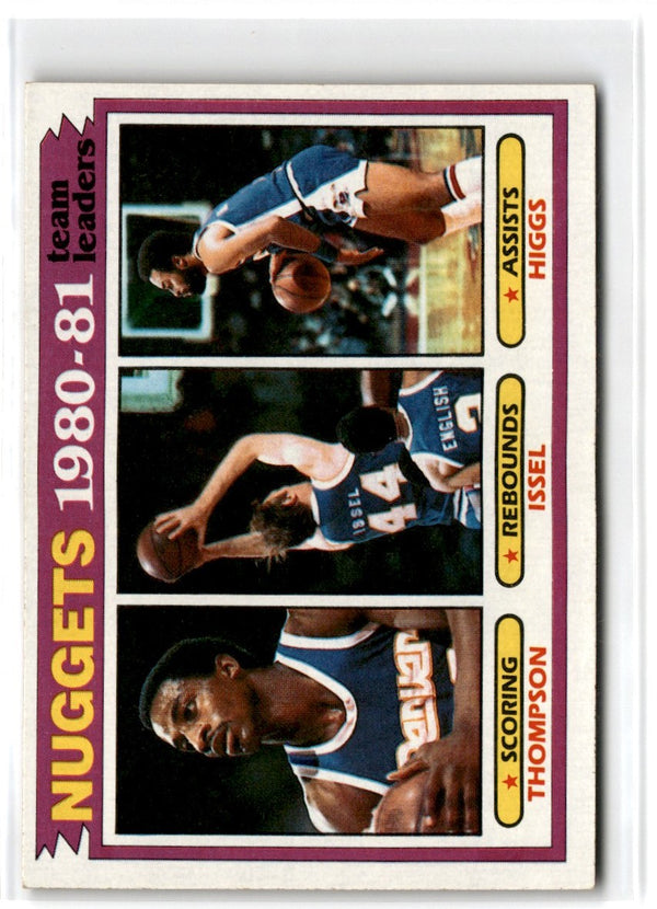 1981 Topps David Thompson/Dan Issel/Kenny Higgs #49
