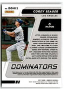 2021 Donruss Dominators Corey Seager