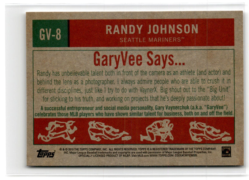 2019 Topps Gary Vee's Top Entrepreneurs in Baseball Randy Johnson