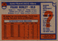 1976 Topps Frank Nunley #182