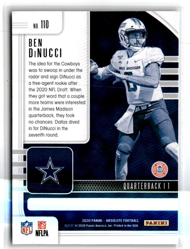 2020 Panini Absolute Ben DiNucci