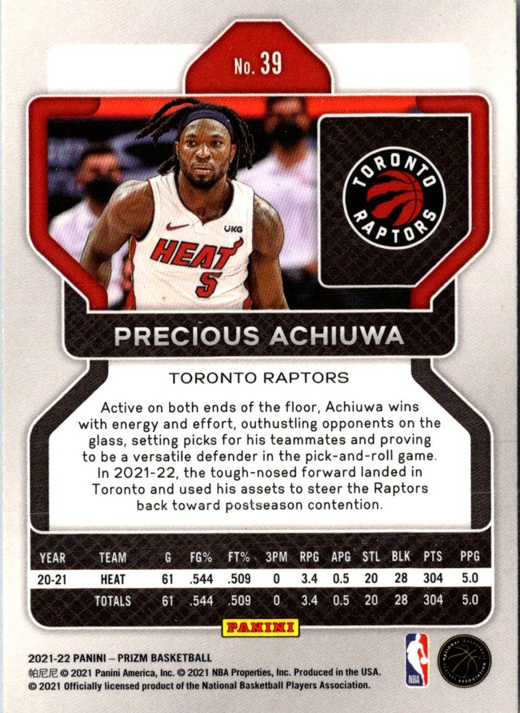 2021 Panini Prizm Precious Achiuwa