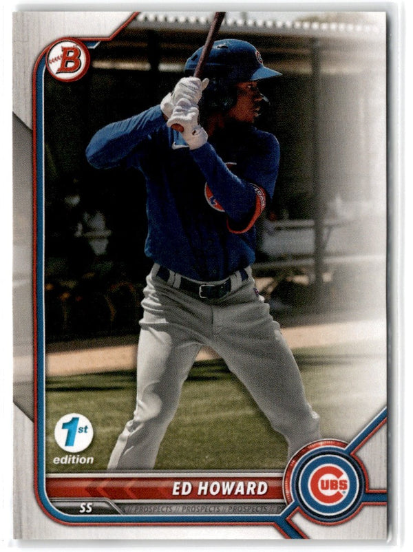 2022 Bowman 1st Edition Ed Howard #BPPF-64