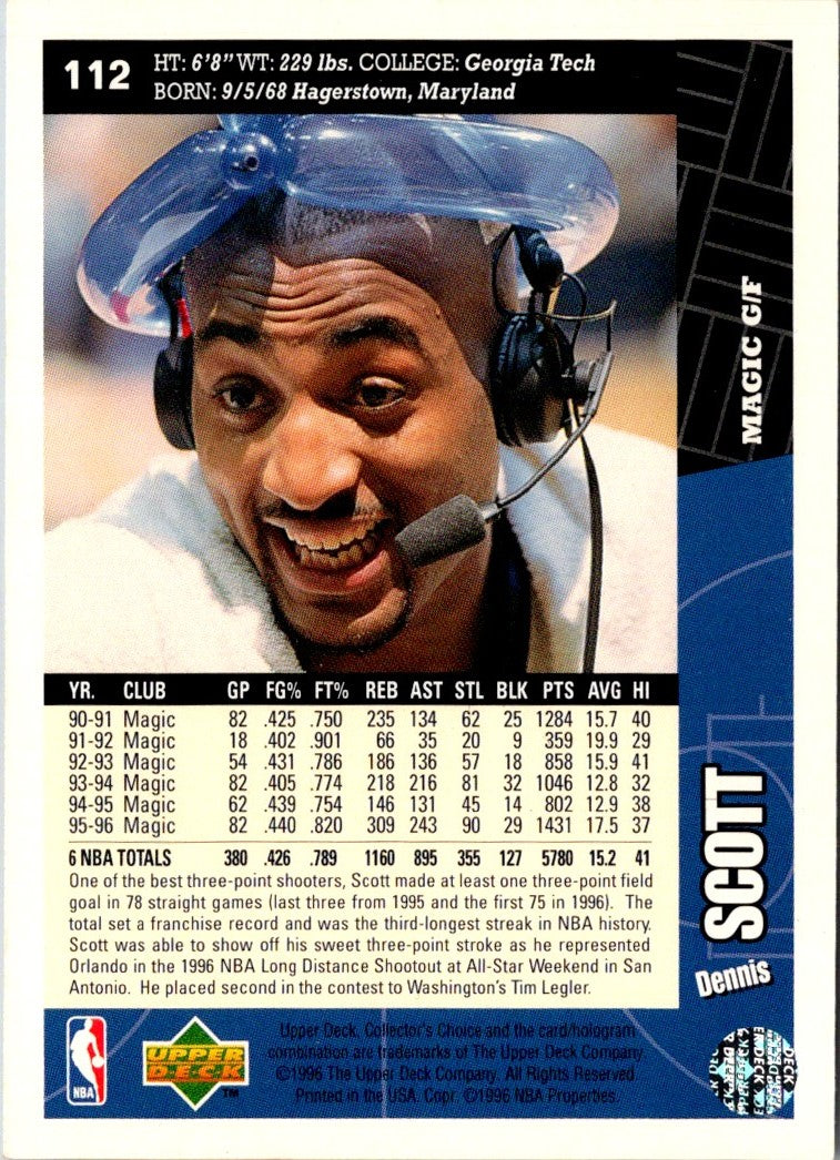 1996 Collector's Choice Dennis Scott