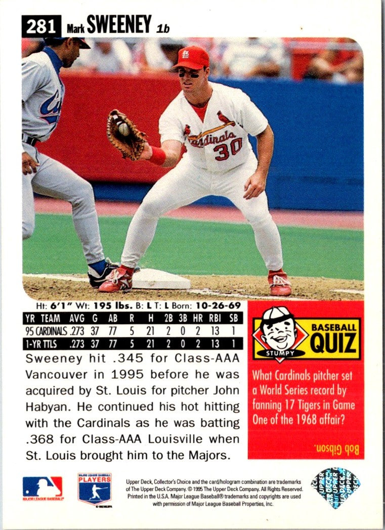 1996 Collector's Choice Mark Sweeney