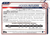 2021 Bowman Prospects Jackson Rutledge #BP-103
