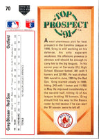 1991 Upper Deck Greg Blosser #70