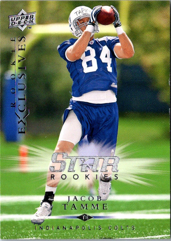 2008 Upper Deck Rookie Exclusives Jacob Tamme #RE73