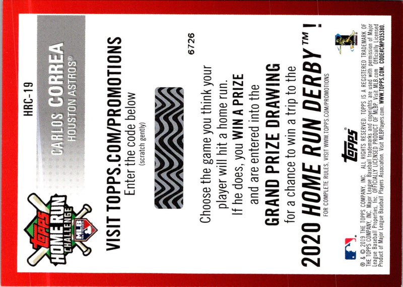 2018 Topps Carlos Correa