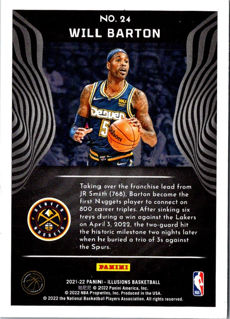 2021 Panini Illusions Will Barton