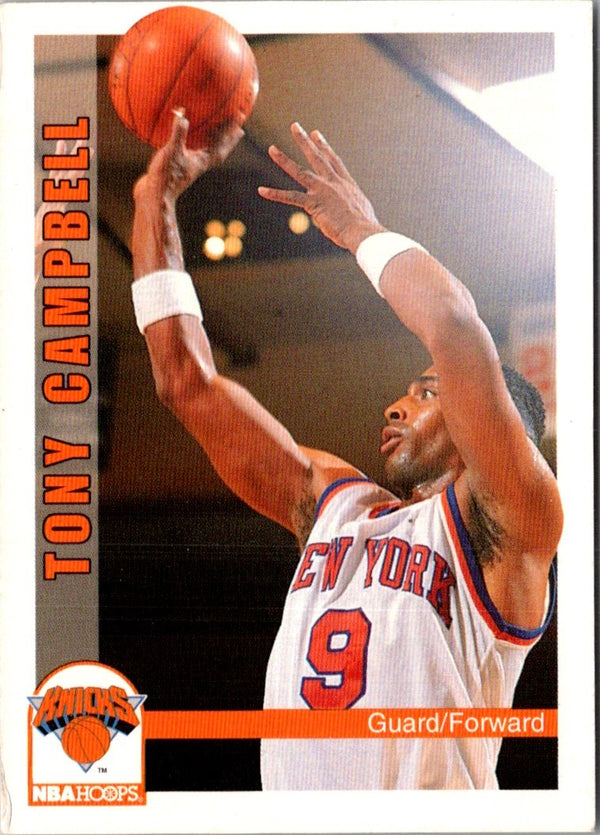 1992 Hoops Tony Campbell #434
