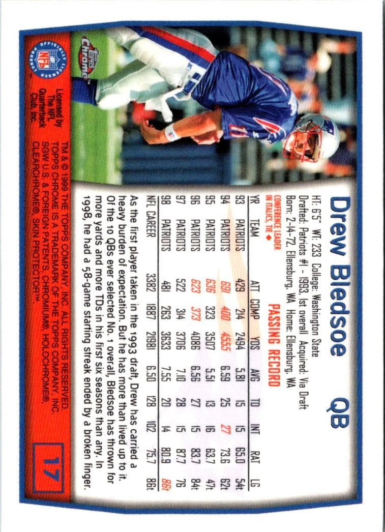 1999 Topps Chrome Drew Bledsoe