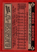 1986 Topps Greg Brock