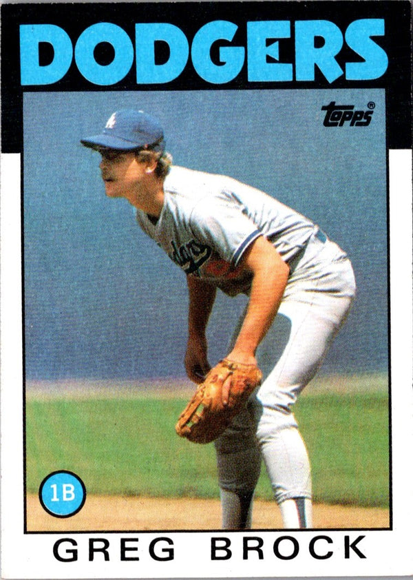 1986 Topps Greg Brock #368