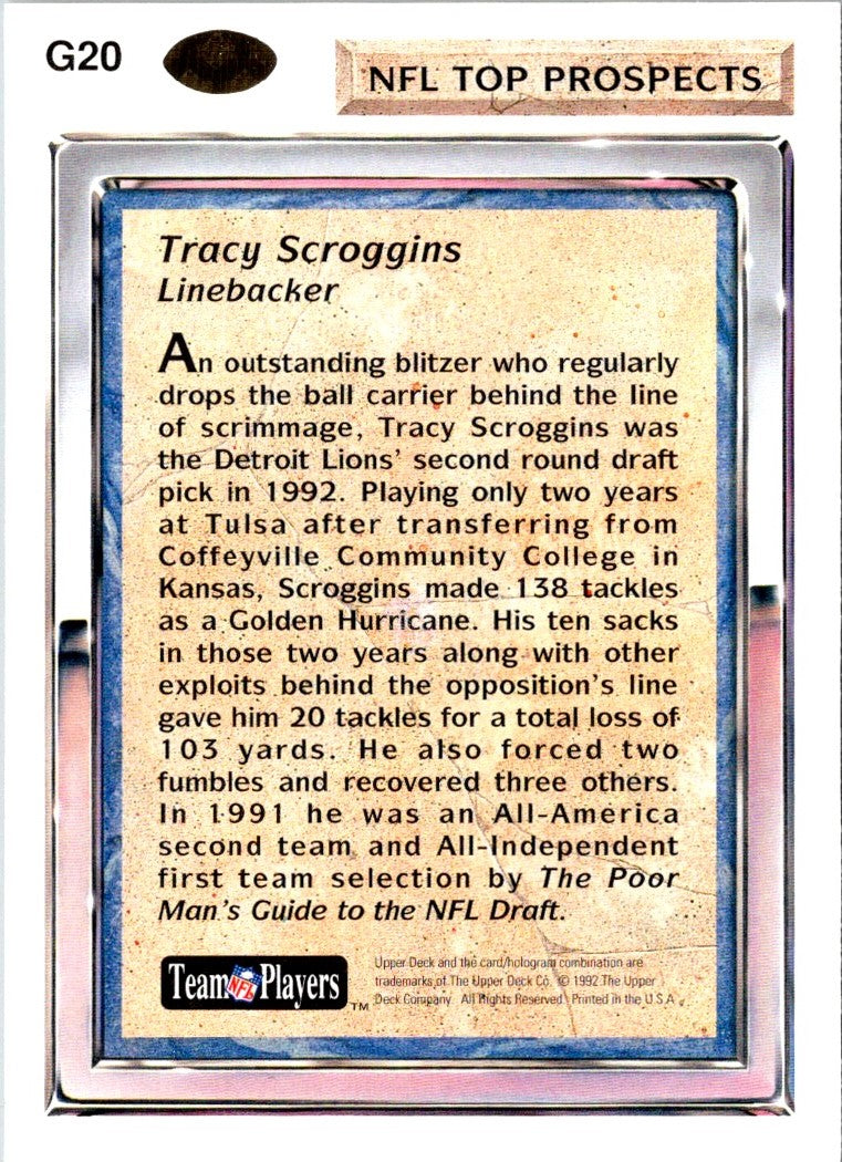 1992 Upper Deck Tracy Scroggins