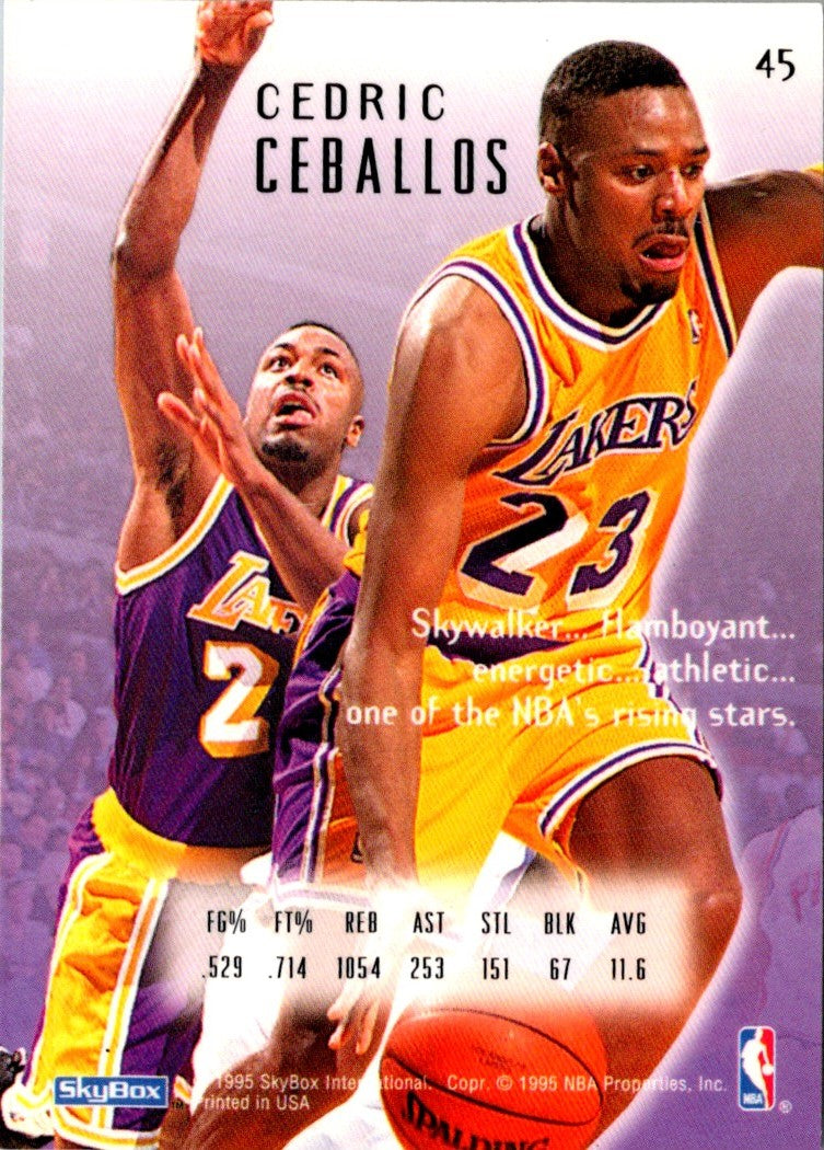 1994 SkyBox E-Motion Cedric Ceballos