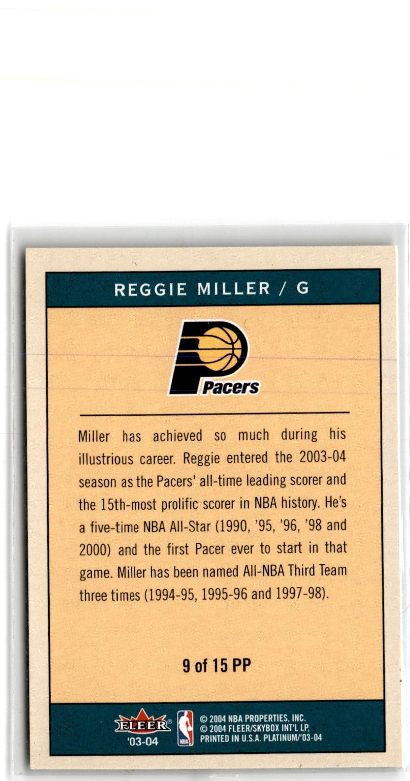 2004 Fleer Reggie Miller