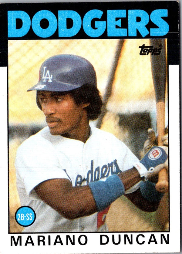 1986 Topps Mariano Duncan #602 Rookie