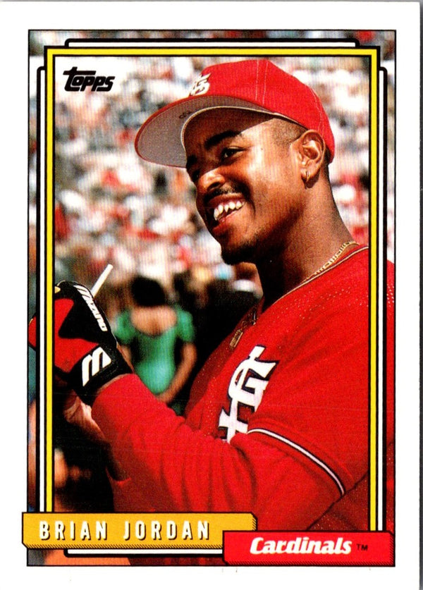 1992 Topps Traded Brian Jordan #58T