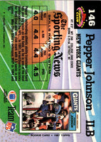 1992 Stadium Club Pepper Johnson #146
