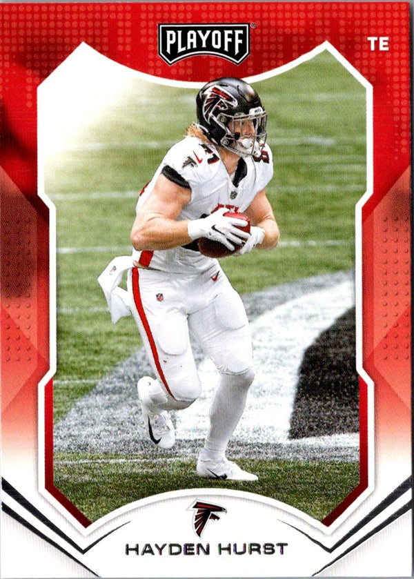 2021 Panini Playoff Red Zone Hayden Hurst #153