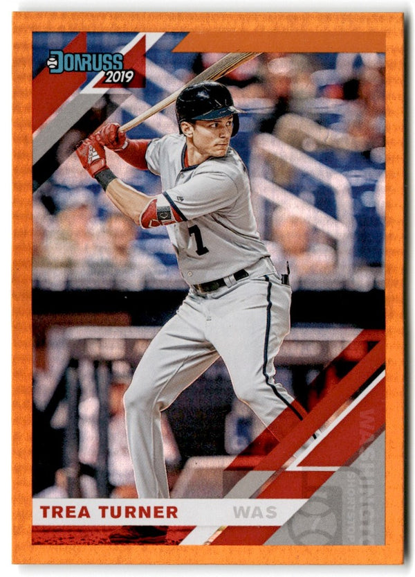 2019 Donruss Holo Orange Trea Turner #141