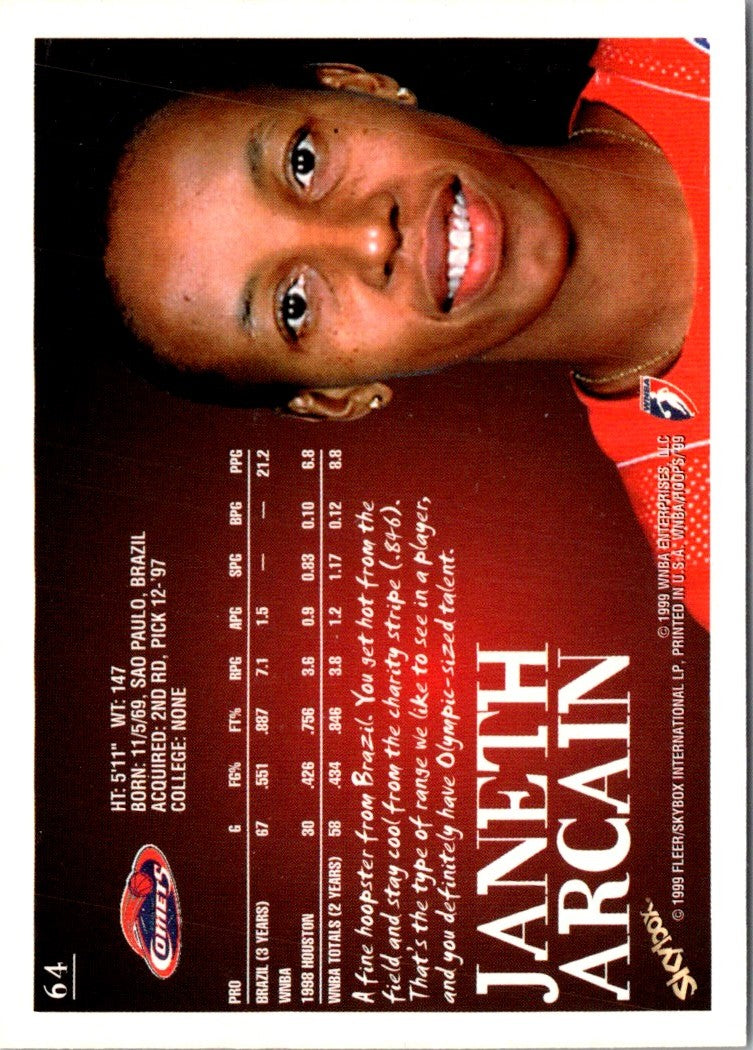 1999 Hoops WNBA Janeth Arcain